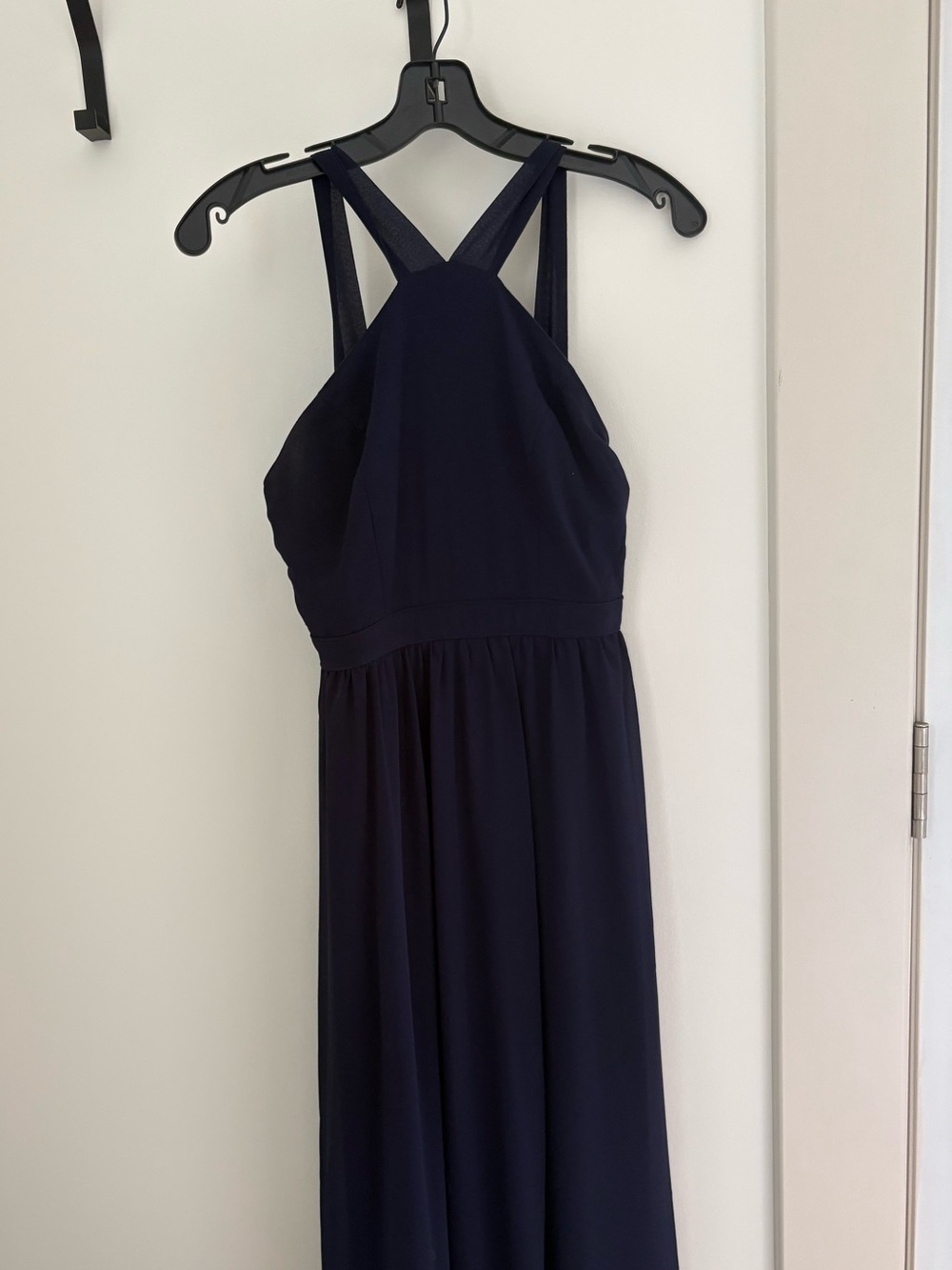 Lulu's Navy Halter Maxi Dress